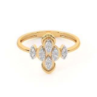 Designer Diamond Ring In Gold