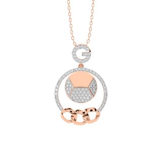 Morain	Round Diamond Office Wear Pendant