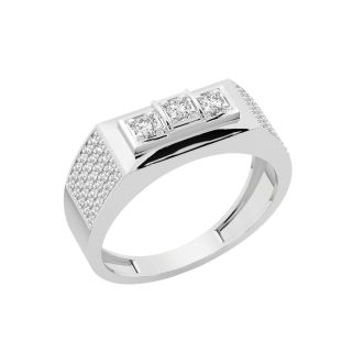 Irem Round Diamond Engagement Ring For Him