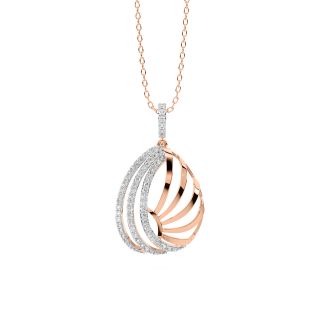 Vevila Round Diamond Office Wear Pendant