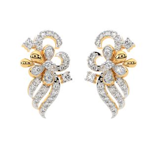 Rosa Round Diamond Stud Earrings