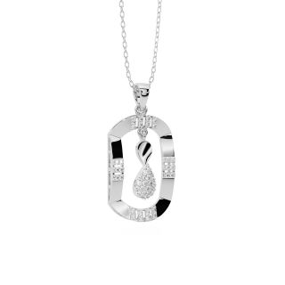 Barend Round Diamond Office Wear Pendant