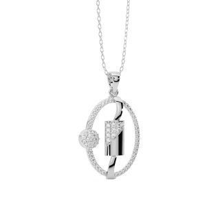 Kristian Round Diamond Office Wear Pendant