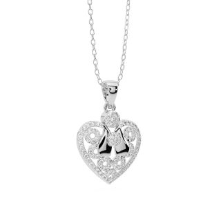 Abihu Diamond Heart Shaped Pendant