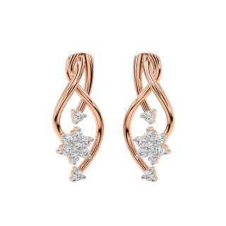 Rorey Round Diamond Stud Earrings