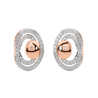 Gwen Round Diamond Stud Earrings