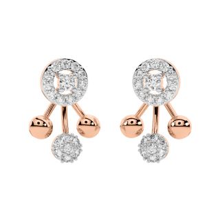 Caleb Round Diamond Stud Earrings