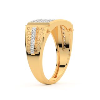 Sleek Diamond Ring For Men