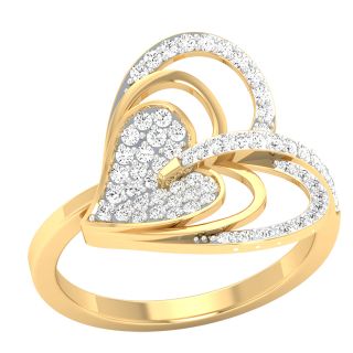 Braid Round Diamond Engagement Ring