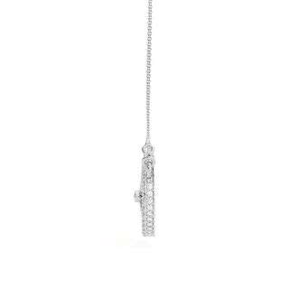 Wheel Design Diamond Mini Necklace