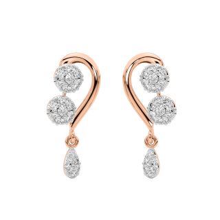 Ree Round Diamond Earrings