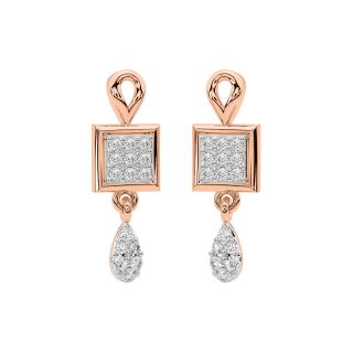 Edian Round Diamond Earrings