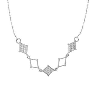 Rhombus Design Diamond Mini Necklace