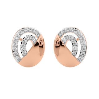 Gavra Round Diamond Stud Earrings