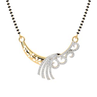 Florian Round Diamond Mangalsutra