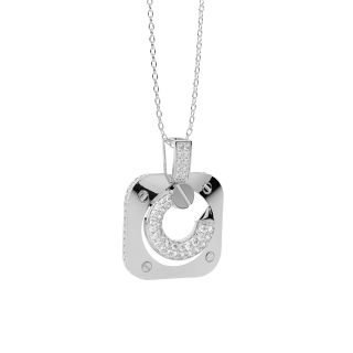 On The Square Diamond Pendant