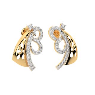 Jayme Round Diamond Stud Earrings