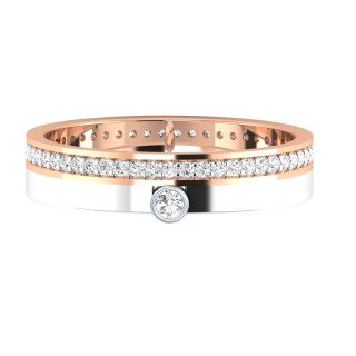Classic Diamond Band Engagement Ring For Him