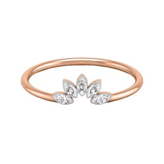 Half Abloom Diamond Ring