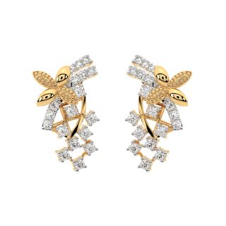 Jessie Round Diamond Stud Earrings