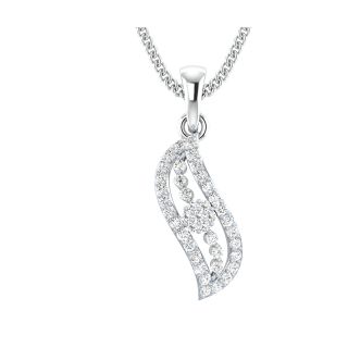 Zeal Round Diamond Office Wear Pendant