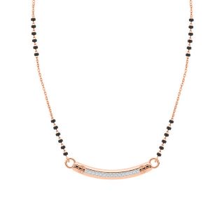Lisle Simple Diamond Mangalsutra With Chain