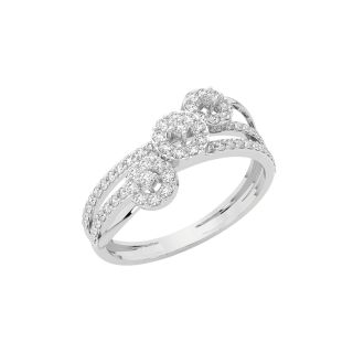 Triplet Circle Diamond Ring