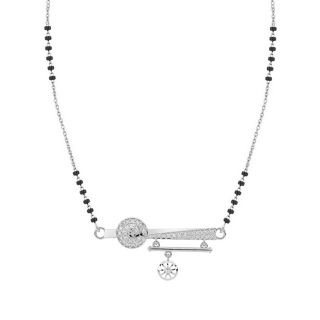 Stylish Diamond Mangalsutra With Chain