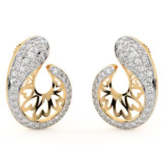 Enye Round Diamond Stud Earrings