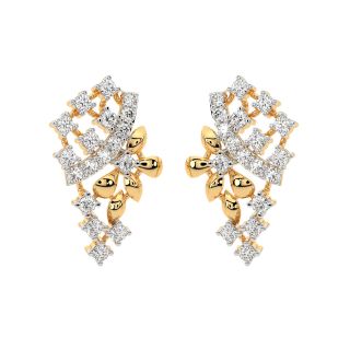 Luciana Round Diamond Stud Earrings