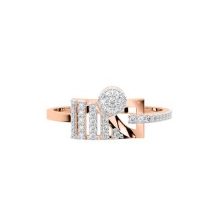 Nasim Round Diamond Dainty Ring