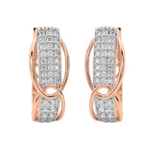 Yoko Round Diamond Bali Earrings