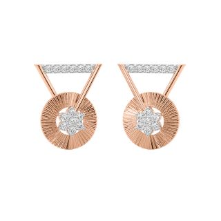 Aina Round Diamond Earrings