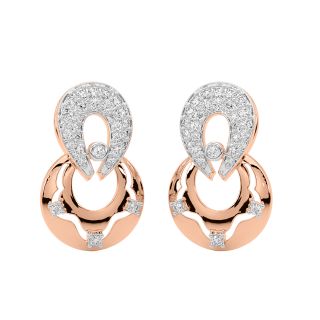 Zeal Round Diamond Stud Earrings