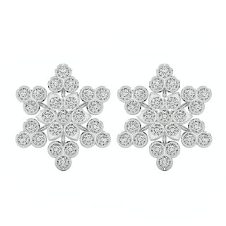 Leo Star Designer Diamond Earrings