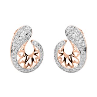 Enye Round Diamond Stud Earrings