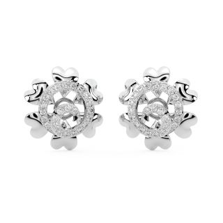 Bright Flower Diamond Earrings