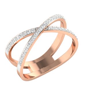 Gold Interlinked Diamond Ring