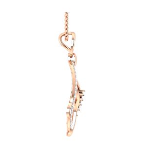 Ambar Round Diamond Office Wear Pendant