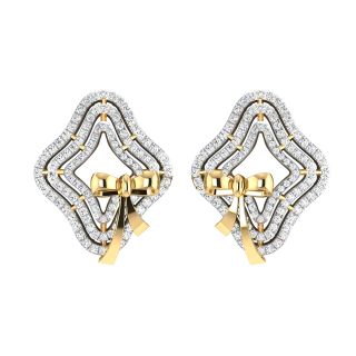 Lucie Star Diamond Stud Earrings For Her