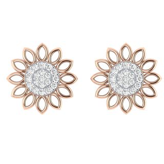 Daisy Diamond Stud Earrings