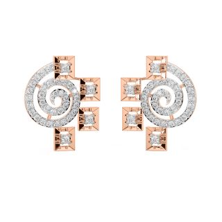 Jagur Round Diamond Stud Earrings