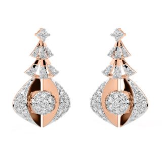 Tommy Round Diamond Stud Earrings