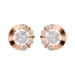 Audora Round Diamond Stud Earrings