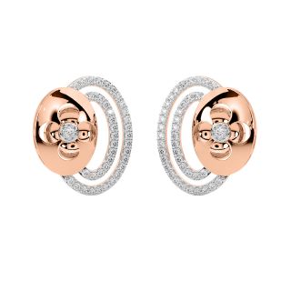 Doe Round Diamond Stud Earrings