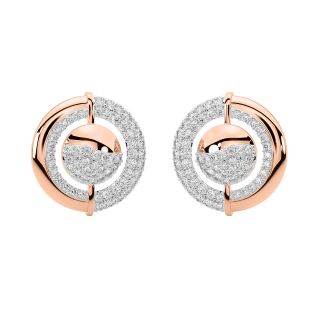 Dade Round Diamond Stud Earrings