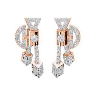 Sharay Round Diamond Stud Earrings