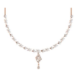 Garvita Round Diamond Necklace For Her