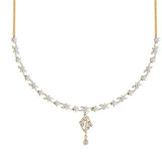 Garvita Round Diamond Necklace For Her