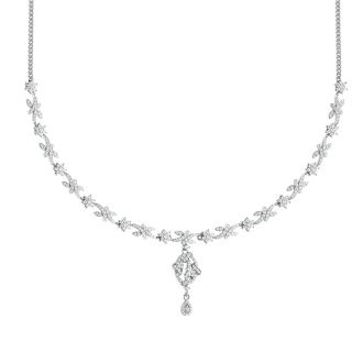 Garvita Round Diamond Necklace For Her